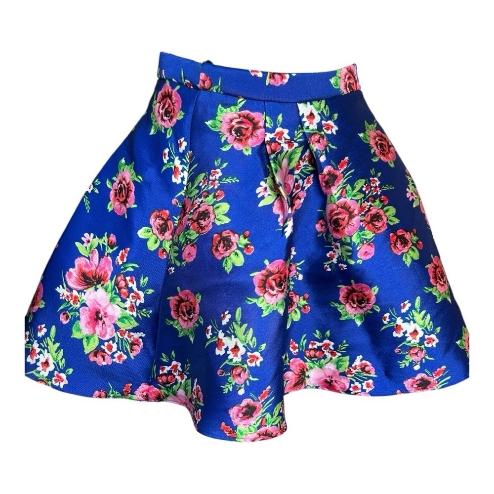 Windsor Floral Pink Blue Elegant Homecoming Skirt with Petticoat Sz 5/6 Women’s